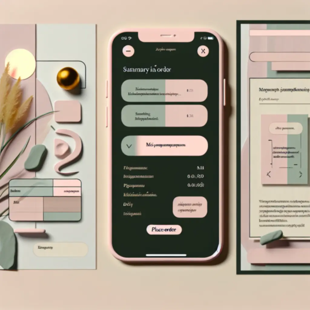 FloraaBloom mobilbarát checkout felület egy okostelefon kijelzőjén.