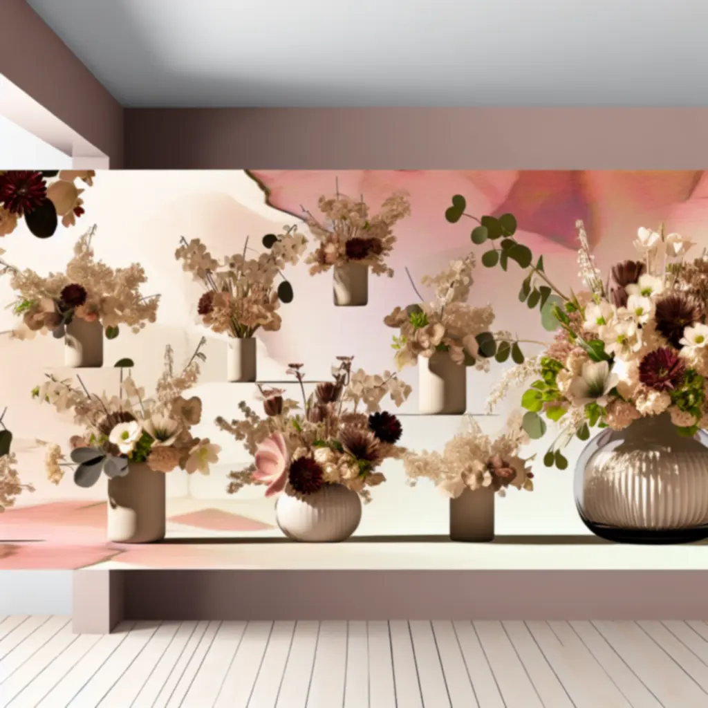 Szezonális virágkollekció pasztell és természetes árnyalatokkal